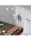 Epicka 8-in-1 Us To Europe uk Travel Plug Adapter  White  2 Pack - Ships Fast