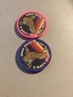 2 Hard Rock Hotel Pindex 2001- Love  Peace  And Pins Las Vegas Casino Chip