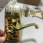 Schlage Fla Bright Brass Plymouth Keypad   Keyed Entry Lever Gold Tone