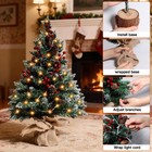Mini Artificial Christmas Tree W  Led String Lights Tabletop Xmas Tree Home Tree