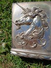 Sid Dickens Tile Virtue Unicorn S-193 Silver Memory Block Wall Art