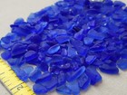 Craft Quality Pure Beach Sea Glass Surf Tumbled Cobalt Blue Tiny Mosaic Craft T2