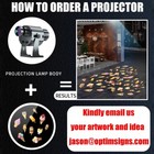 60w Dynamic Special Effects Projection Outdoor Park Lighting Led Gobo Projector