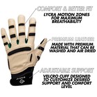 Premium Leather Gardening Gloves For Men - Size X-large  Reliefgrip Design