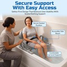 Platinum Health Hydroslide Bath Shower Chair Transfer Bench Padded Swivel Seat