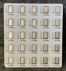 25x 1gram Pamp    lady Fortuna    Platinum Bar  9995fine Platinum Multigram Veriscan