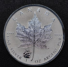     2016 Canada Panda Privy Maple Leaf 1 Oz  9999 Fine Silver Reverse Proof  5     