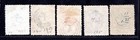 Denmark 1864-1868 Scott  11-15 Complete Set Used Neat Cancels   Centering