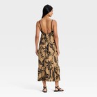 Women Beaded Strap Printed Maxi Dress - A New Day Black M