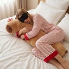 Capybara Plush Pillow 38 6 In  Long Cuddle Cushion  Soft Stuffed Animal