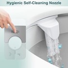 Bidet Attachment For Toilet  Ultra-slim  Self Cleaning  Dual Nozzle  Feminine   