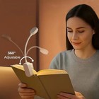 Flexible Rechargeable Led Book Light With 3 Light Modes Easy Clip Reading Lamp