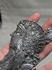 Vintage 1970s Belt Buckle Gatsby Female Goddess Western Hippie Boho Flapper