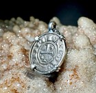 Genuine 12th Century Christian Crusader Cross Coin In Silver Pendant