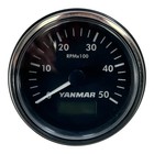 Yanmar 164100-50100  Marine Black Hour Tachometer Gauge 5000rpm - 12 24v