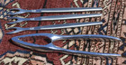 Kalmar Italy Stainless Steel Nut Cracker 6 1 2    3 Seafood Cocktail Forks  4