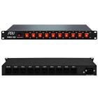 1u Rackmount Power Strip Pdu Surge Protector 10 Outlet Metal New 15a 100-240v