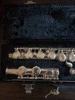 Yamaha Yfl-221 Concert Flute Made In Japan Silver Plated W  Case