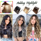 Clip In Russian Remy Human Hair Extensions Burgundy Caramel Full Head Us Stock