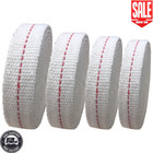 4 Rolls Oil Lamp Wick 1 2  3 4  7 8 Inch Flat Cotton Wick 6 5 Ft roll Red Stitch