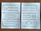 Restoration Decals For Singer 15-90 Sewing Machine - Machine A Coudre