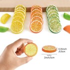 Fake Orange Slice Artificial Fruit Highly Simulation Lifelike Model For Home    