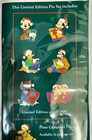 Disney Christmas Le Pin Set Mickey Minnie Donald Goofy Chip Dale Pluto 2006