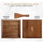 2-pack Oranbulb Acacia Wood Pizza Dough Proofing Box W Lid 12 X 12 X 4 5in Each