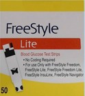 Freestyle Lite Blood Glucose Diabetic Test Strips