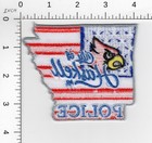 Haskell Arkansas   State Shape U s  Flag Cardnial   Collectible Police Patch