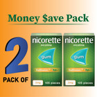 Nicorette Gum Fruit Fusion 2mg 105 Pieces Fruitfusion-pack Of 2