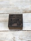 Vintage Letterpress Printing Block Advertising You Can Store Safely Here 