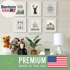 6 Woodland Nursery Wall Decor - Reversible Unframed Baby Boy Nursery Decor  Hunt