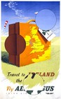 Travel To Ireland Aer Lingus 1950s Vintage Poster Wall Art Print Retro