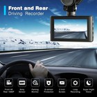 Uhd 4k Dash Cam 3  4k 1080p Dual Lens Car Dvr Video Recorder Camera Night Vision