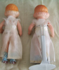 Antique Painted Bisque Twin Dolls   Originall Clothes