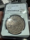 Brazil 960 Reis 1821 R Silver Ms63 Ngc Coin