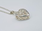 Necklace With Pendant 925 Silver Cremation Keepsake Heart Engraving Free