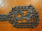 Vintage Virginia Metalcrafters Cast Iron Trivet Matte Black 
