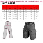Mens Summer Tactical Short Cargo Outdoor Waterproof Hiking Fishing Track Short