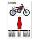 2009-2013 Husqvarna Te Tc Txc Seat Cover   Black Sides   Red Pleated Top    139