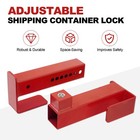 Steel Shipping Container Lock With 2 Keys  9 - 15 4  Adjustable Cargo Door Lock