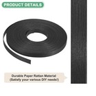 Paper Weaving Cane  21 8 Yards X 0 49 Inch Basket Weaving Supplies  black 