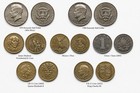1970 Kennedy Half Dollar 40  Silver   World Coin Lot Mexico Uk China 7 Coins