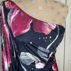 Vintage Y2k 2000s Ardenb Black One-shoulder Mini Dress Sequin Fairy Whimsigoth L