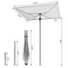 Apexchaser 131ft Outdoor Umbrella Clothes Drying Rack