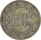 1853 Three Cent Silver F Uncertified  526