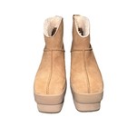 New W o Box Ugg Women s New Heights Platform Mini Chestnut Suede Boots Size 8