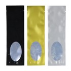 100 Flat Glossy Open Top Mylar Bags Pouches With Window Variety Colors 6x20cm