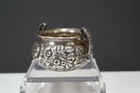 American Circa 1890s Sterling Silver Davis   Galt Sugar Bowl Floral Repousse